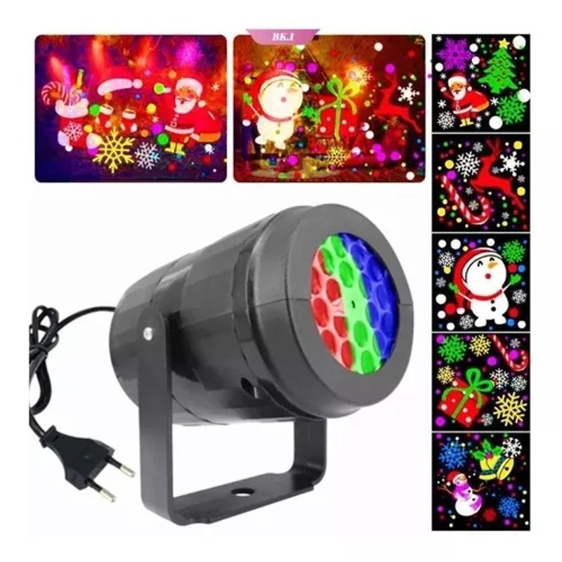 GENERICO - Luces Proyector Navidad Giratorio Exterior Robotizado