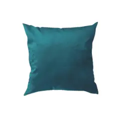 GENERICO - Cojín Tercio Pelo Turquesa con Relleno 45x45