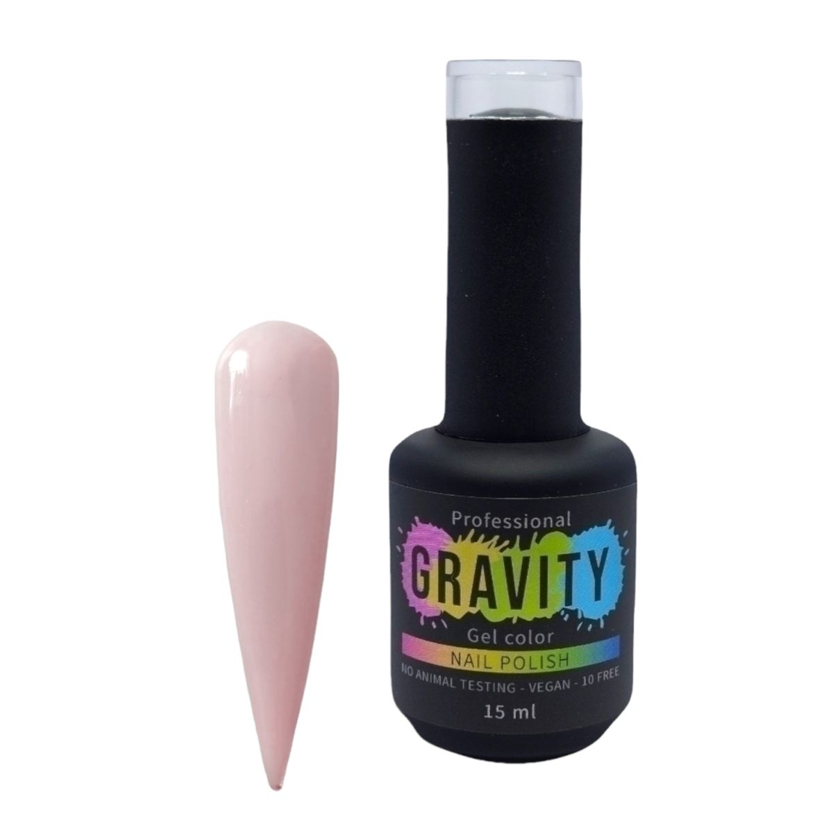 GRAVITY - Rosado Pastel Esmalte Permanente Profesional 15ml 068.