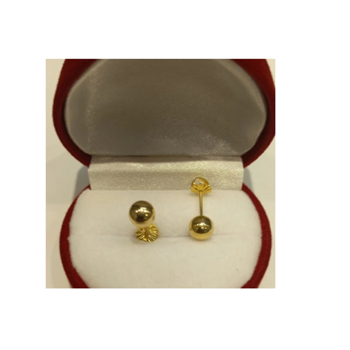 GENERICO - Aros oro 18 ktes bolitas.