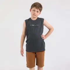 GANGSTER - Niño Polera Sm Cofresi Gris