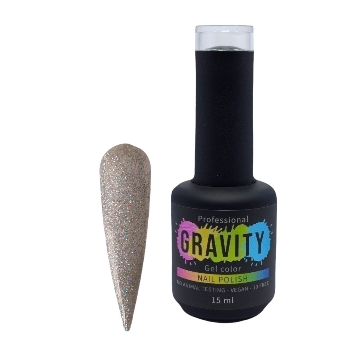 GRAVITY - Holográfico Transparente Esmalte Permanente 15ml 063.