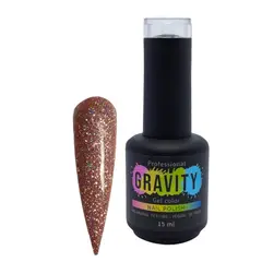 GRAVITY - Holográfico Rosado Esmalte Permanente Profesional 15ml 052.