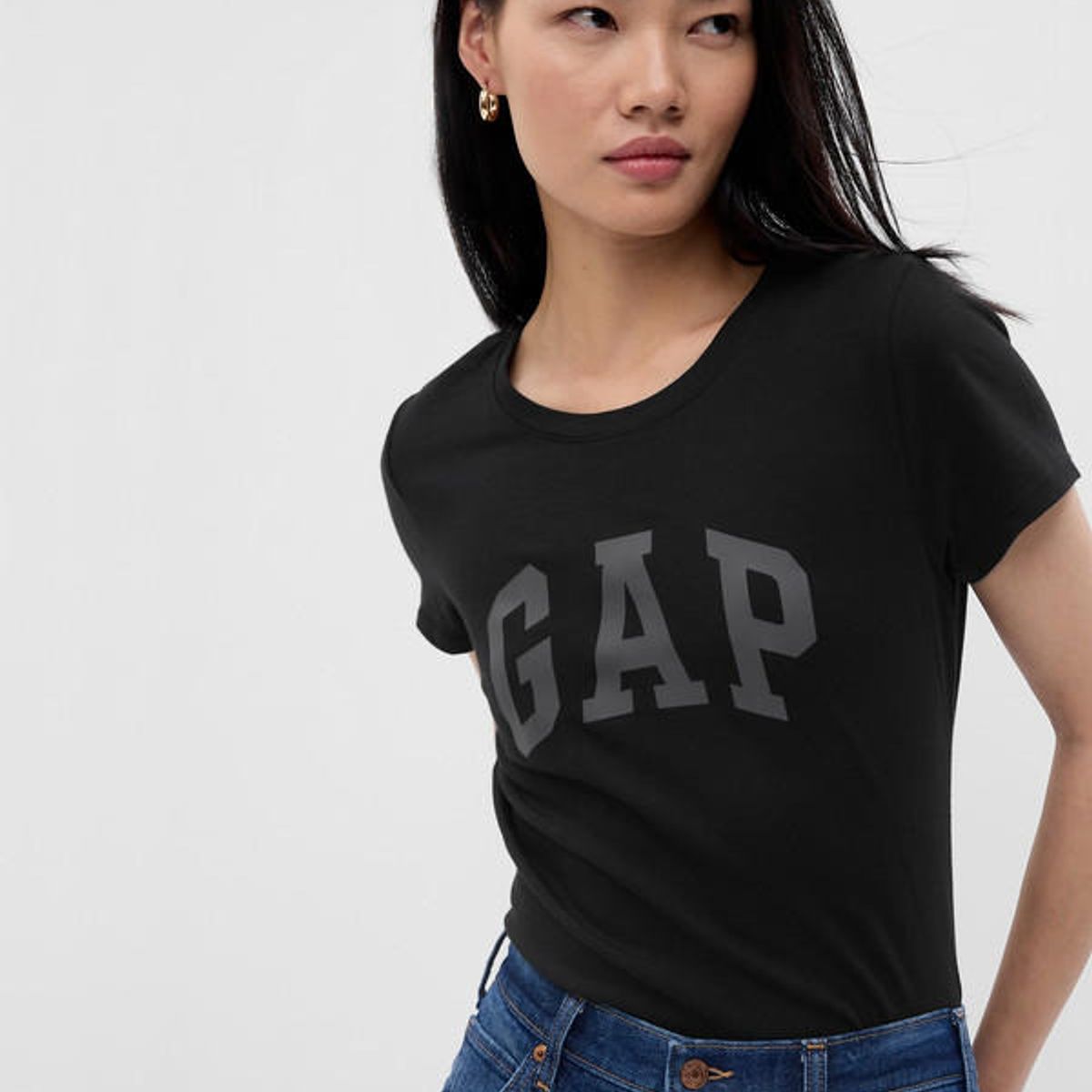 GAP - Polera Logo Clasica Negro GAP