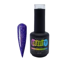GRAVITY - Holográfico Morado Esmalte Permanente Profesional 15ml 049.