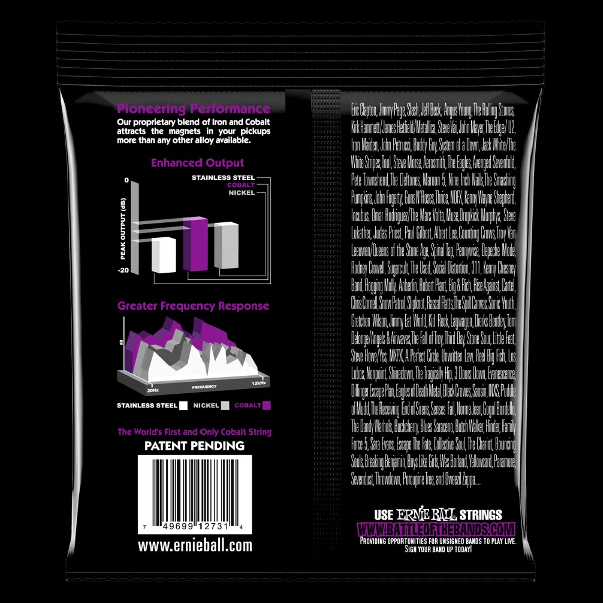 ERNIE BALL - Cuerdas Bajo Eléctrico Slinky Cobalt 55-110 Ernie Ball 2731