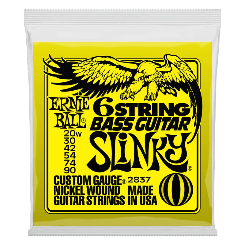 ERNIE BALL - Cuerdas Bajo Eléctrico de 6 Slinky 20w-90 Ernie Ball 2837