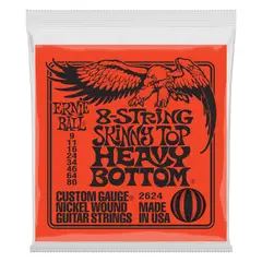 ERNIE BALL - Cuerdas Guitarra Eléctrica de 8 Heavy Bottom 9-80 2624