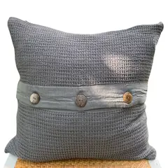 PAMU HOME - Funda Cojín Bohem Antracita 45x45 cm