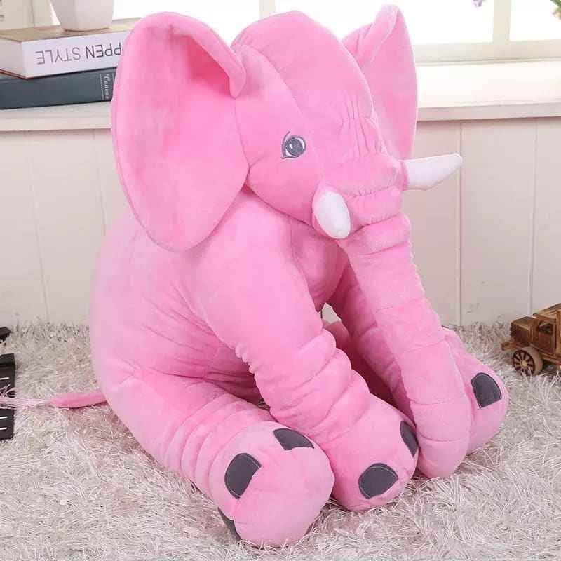 GENERICO - Almohada Peluche Elefante Apego Tamaño M Plush Bebe Rosado