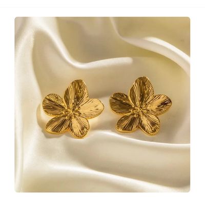 Imagen 2 del producto Aros Jacinta Dorado Metálico