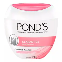 PONDS - Crema Clarant B3 Anti Manchas Piel Balanceada a grasa 100g..-