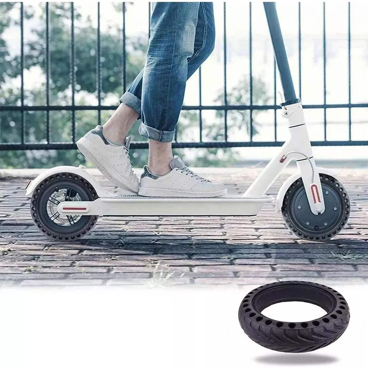 KUANGYE - Neumático Para Scooter Xiaomi M365/ Muvter - 1 Rueda Solida