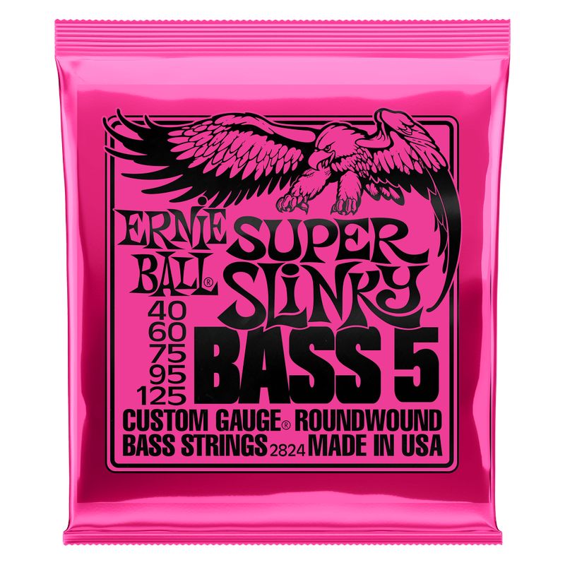 ERNIE BALL - Cuerdas Bajo Eléctrico de 5 Super Slinky 40-125 Ernie Ball 2824