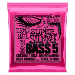 ERNIE BALL - Cuerdas Bajo Eléctrico de 5 Super Slinky 40-125 2824