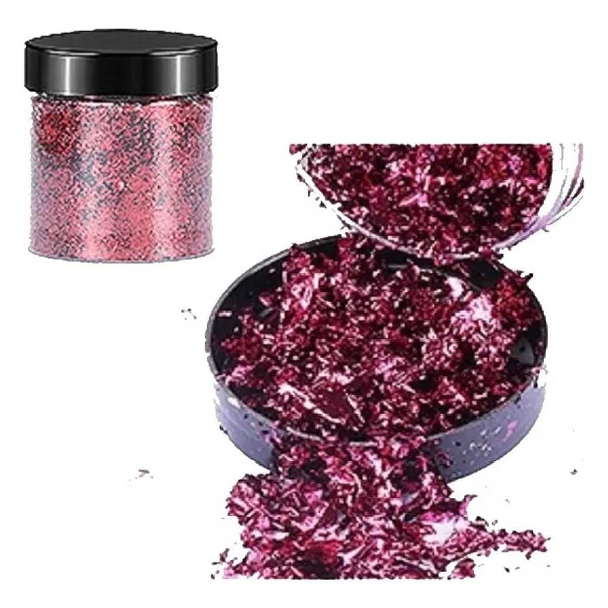 GENERICO - Escamas En Hoja Pink Clara Papel Resina Epóxica Flake