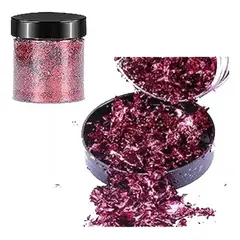 GENERICO - Escamas En Hoja Pink Clara Papel Resina Epóxica Flake