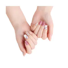 GENERICO - Uñas Sticker Efecto Gel Tiolla Butterfly Garden Pink.