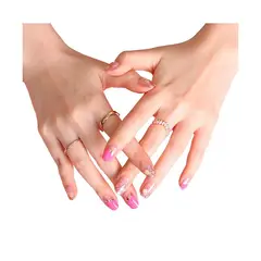 GENERICO - Uñas Sticker Efecto Gel Tiolla Sparkling Aurora Purple.