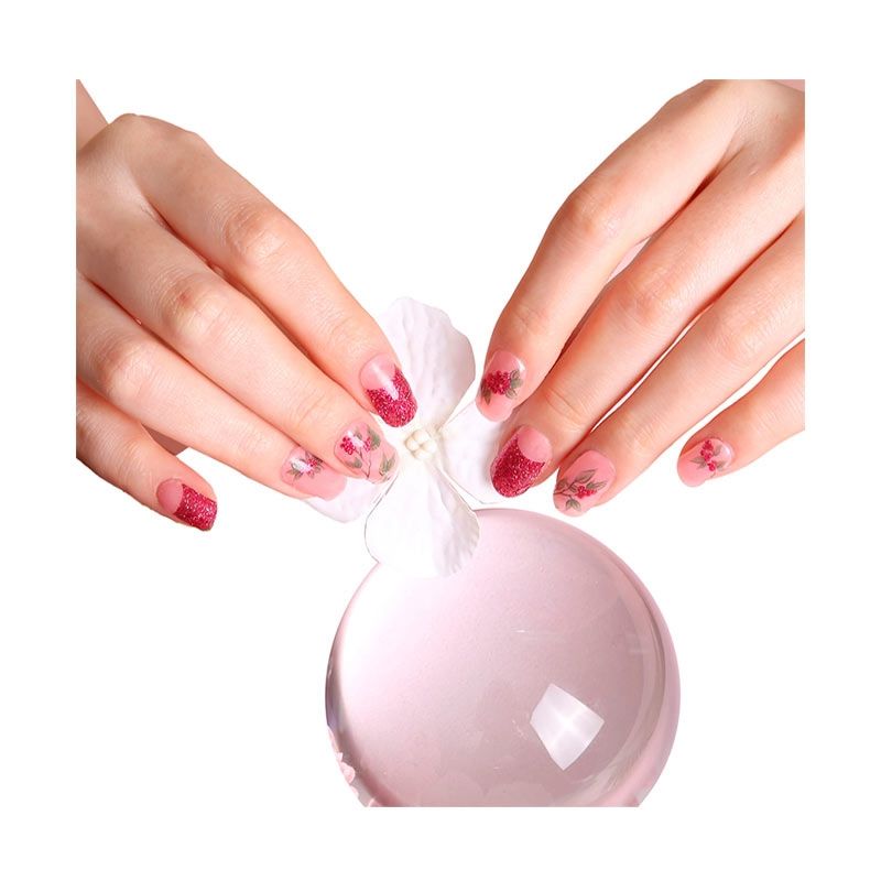 GENERICO - Uñas Sticker Efecto Gel Tiolla Plum Fruit.