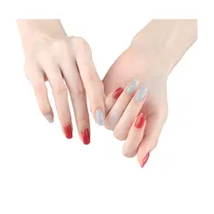 GENERICO - Uñas Sticker Efecto Gel Tiolla Red Star.