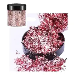GENERICO - Escamas En Hoja Rosado Claro Papel Resina Epóxica Flake
