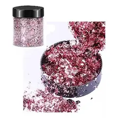 GENERICO - Escamas En Hoja Pink Purple Papel Resina Epóxica Flake.