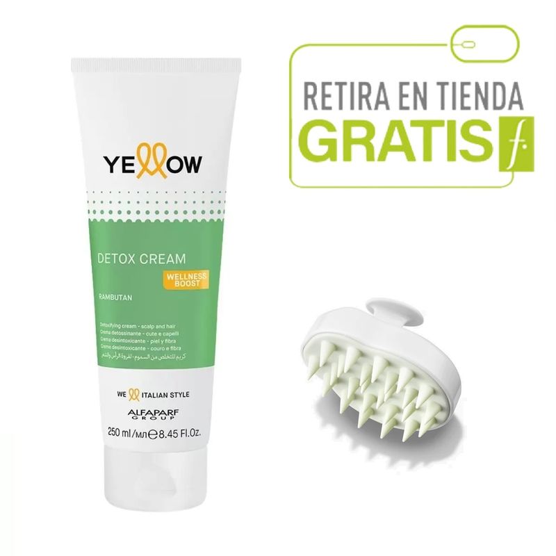 ALFAPARF MILANO - Crema Detox PH Balanceado YELLOW SCALP  + Regalo Scalp Massager