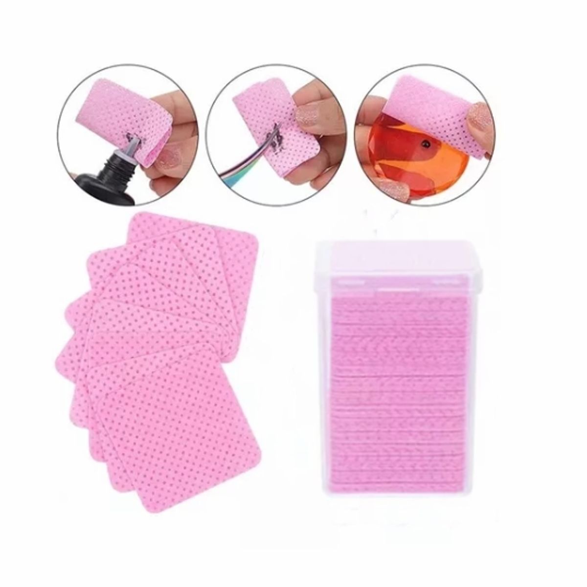 GENERICO - Papel Sin Pelusa Para Extensiones De Pestañas O Uñas 200pcs