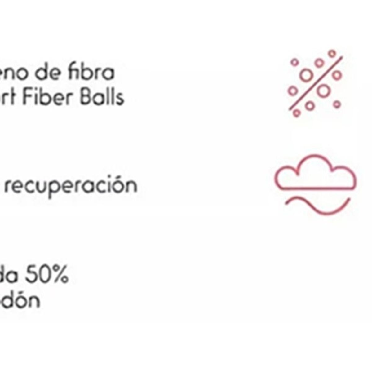 ROSEN - Almohada Plus King 50 X 90 Cm Rosen