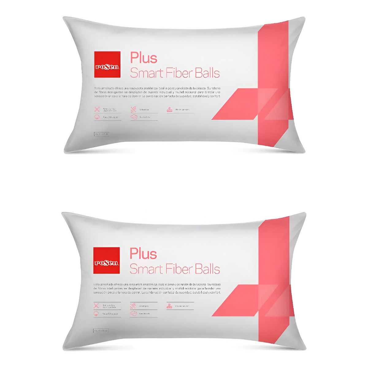 ROSEN - Pack 2 Almohadas Rosen Plus King 50 X 90 Cm