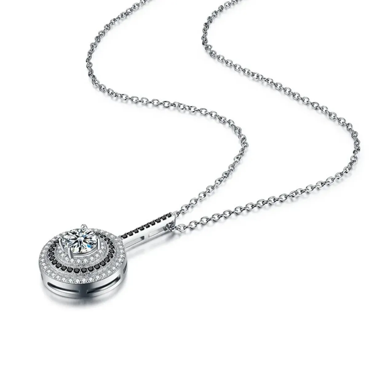 GENERICO - Collar Mas Colgante Plata Con Circones