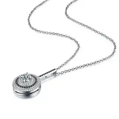 GENERICO - Collar Mas Colgante Plata Con Circones