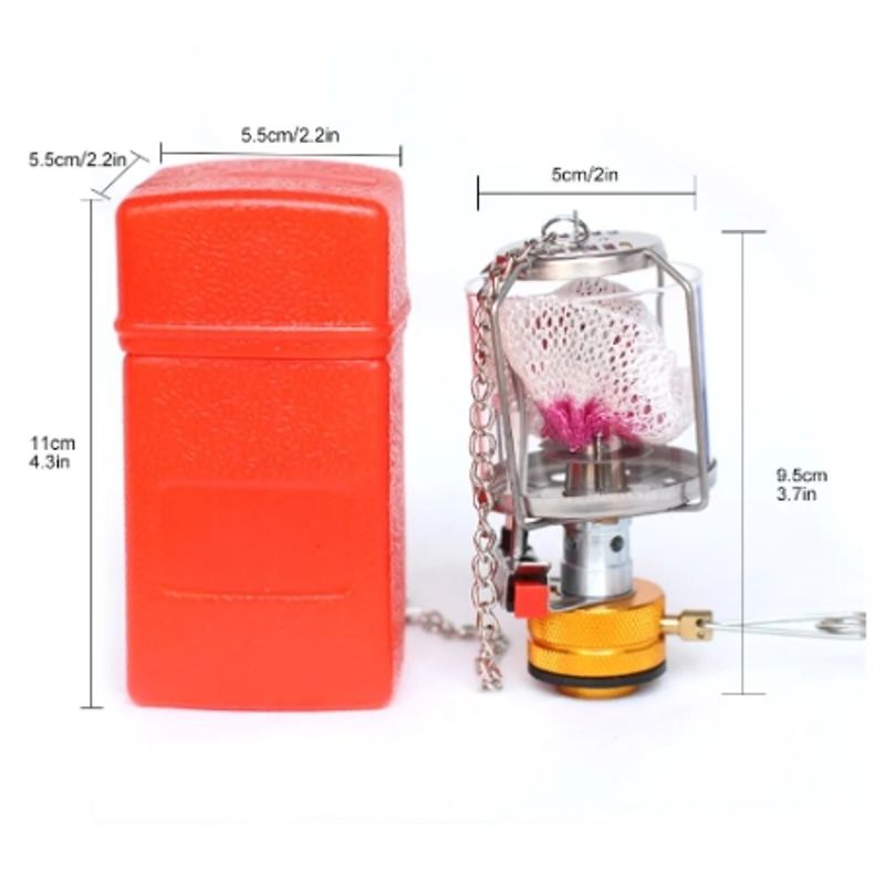 GENERICO - Mini lampara de gas para camping