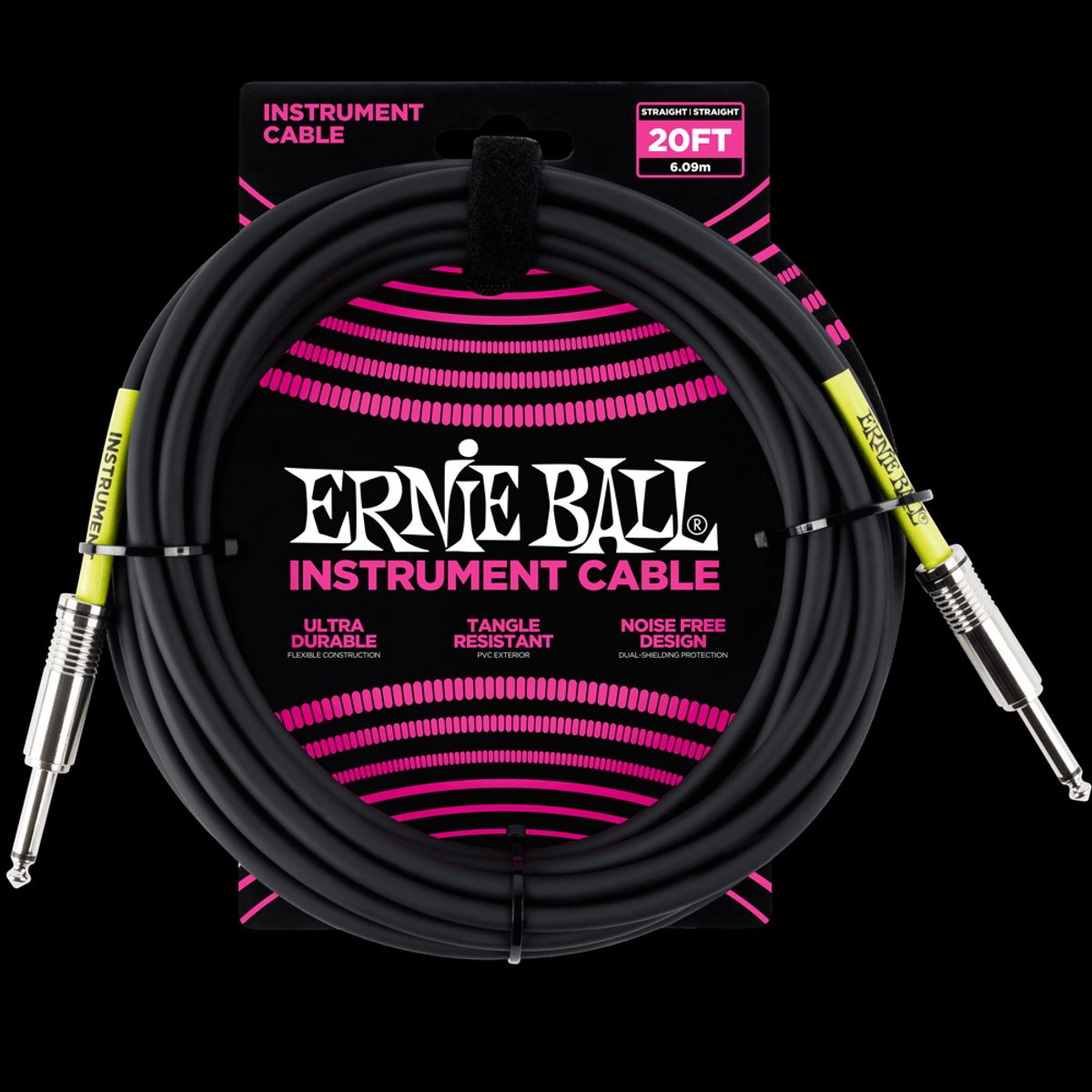 ERNIE BALL - Cable de Instrumento Plug de 6 Metros Ernie Ball 6046