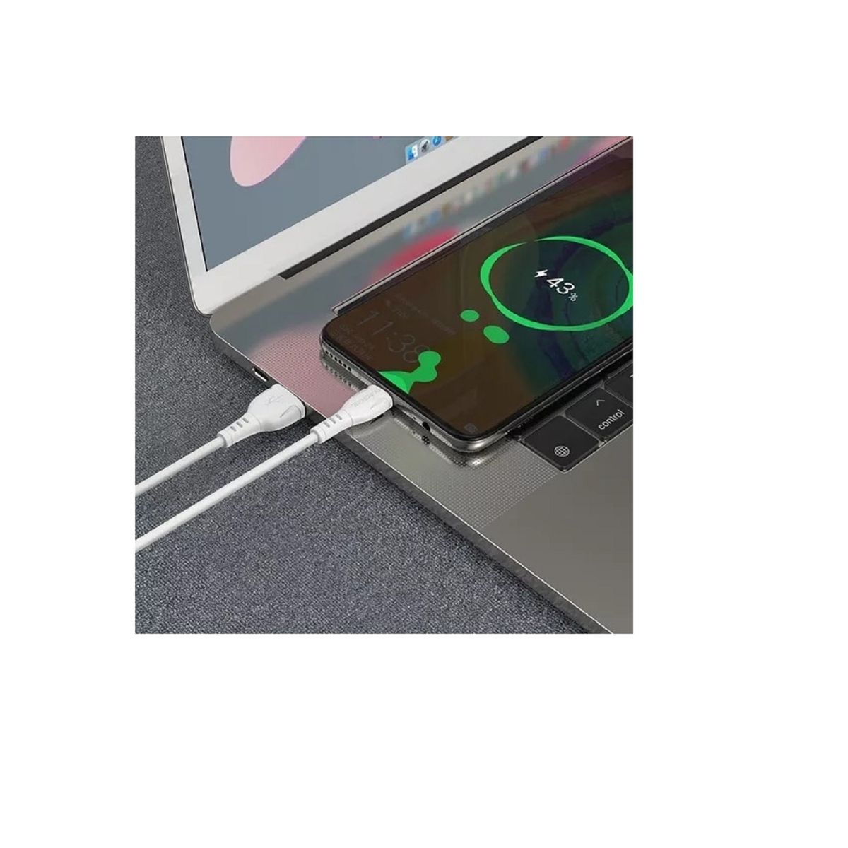 GENERICO - CABLE  TIPO C 1MT BLANCO BX51