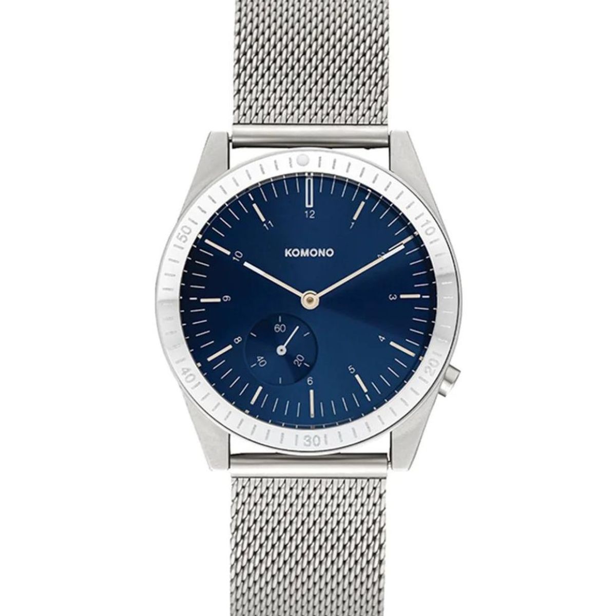 KOMONO - Reloj Análogo Unisex Ray Legacy Mesh Silver Blue