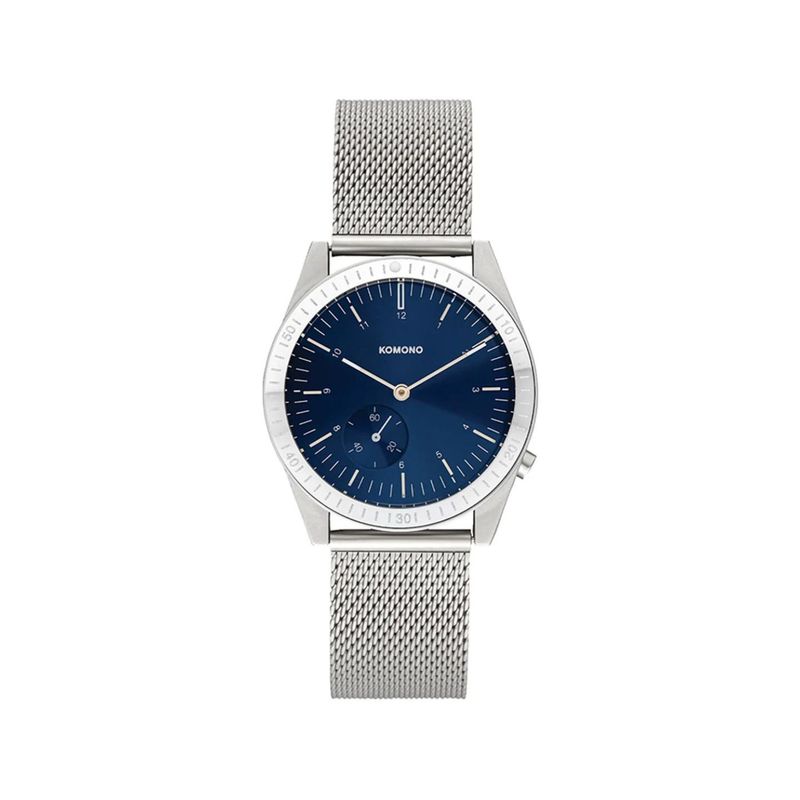 KOMONO - Reloj Análogo Unisex Ray Legacy Mesh Silver Blue