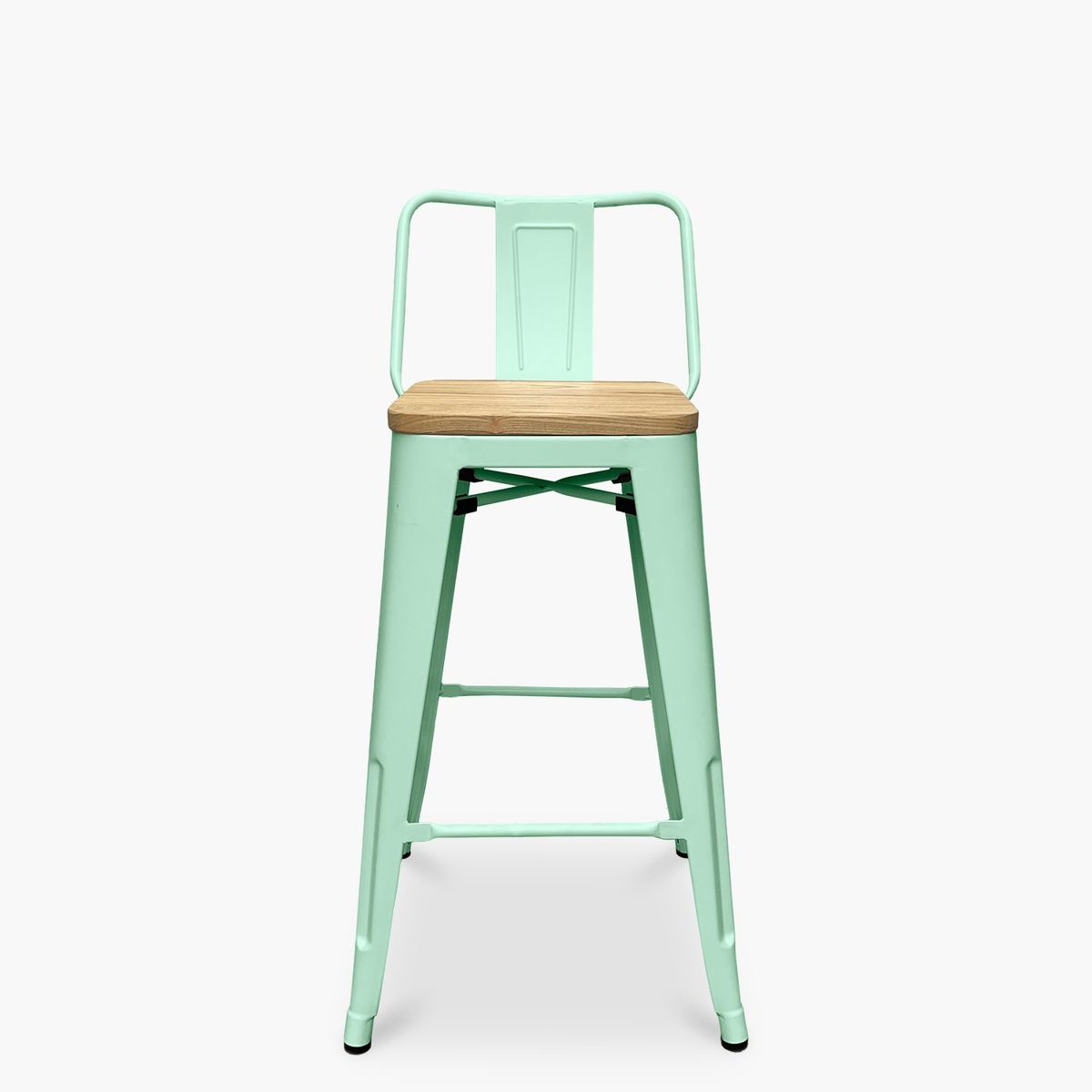 FORM DESIGN - Pack 4 Tolix Taburetes c/resp 66 Madera Menta Form
