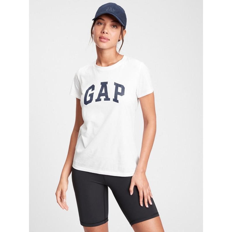 GAP - Polera Manga Corta Logo Blanco GAP