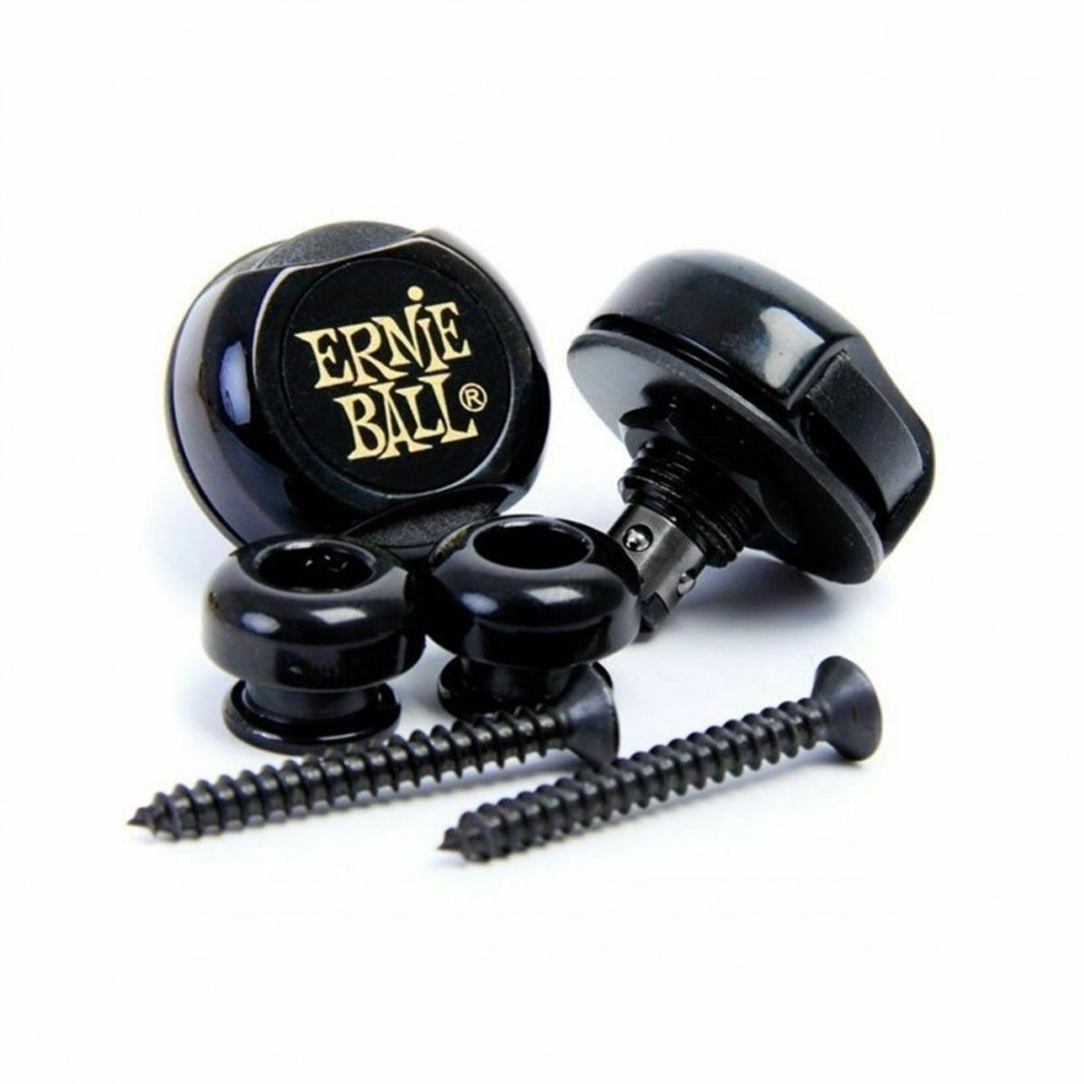 ERNIE BALL - Strap Lock Jacquard Super Lock Negro Ernie Ball 4601