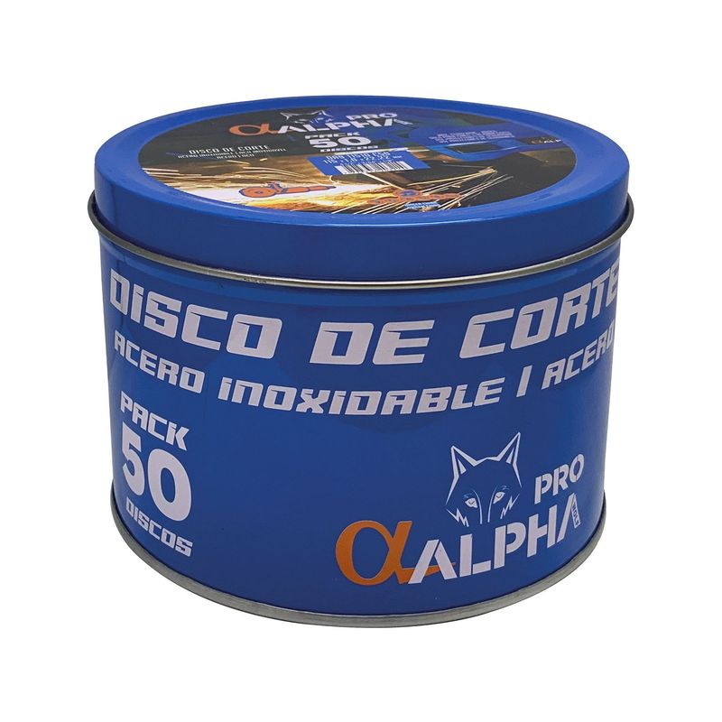 ALPHA - DISCO CORTE METAL  4 1/2 1MM DELGADO 25UN ALPHA