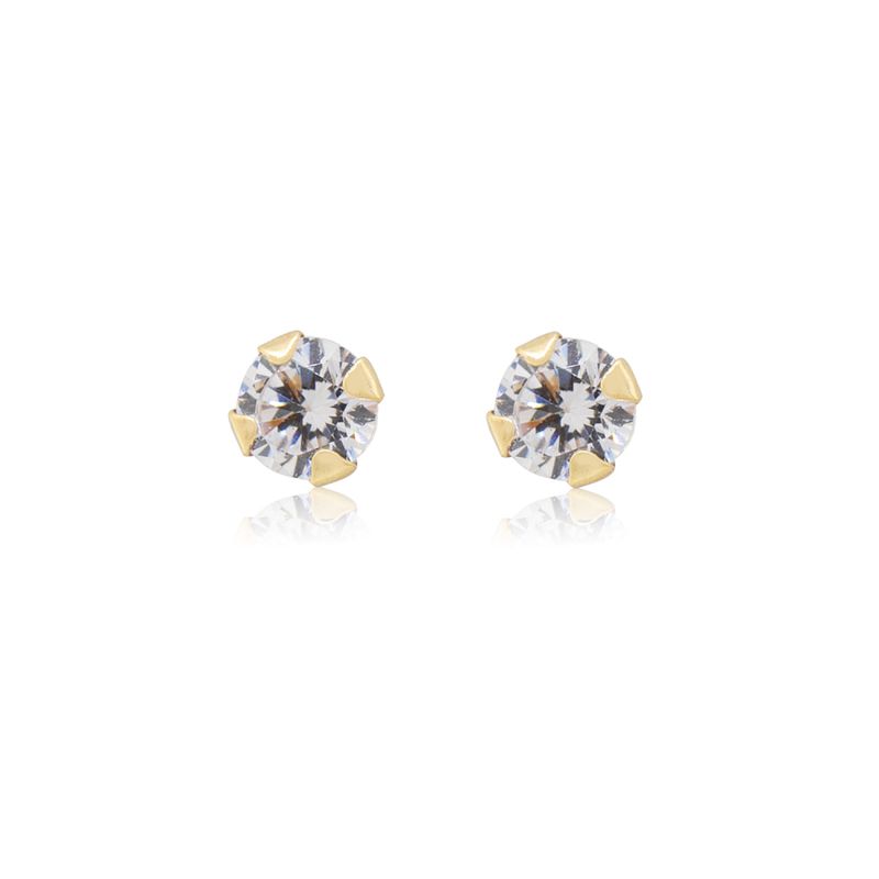 JB JOYAS BARON - Aros de Oro 18kt Circonita Redonda de 2,0mm