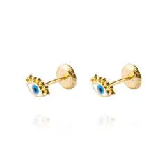 JB JOYAS BARON - Aros de Oro 18kt Modelo de Ojo Turco
