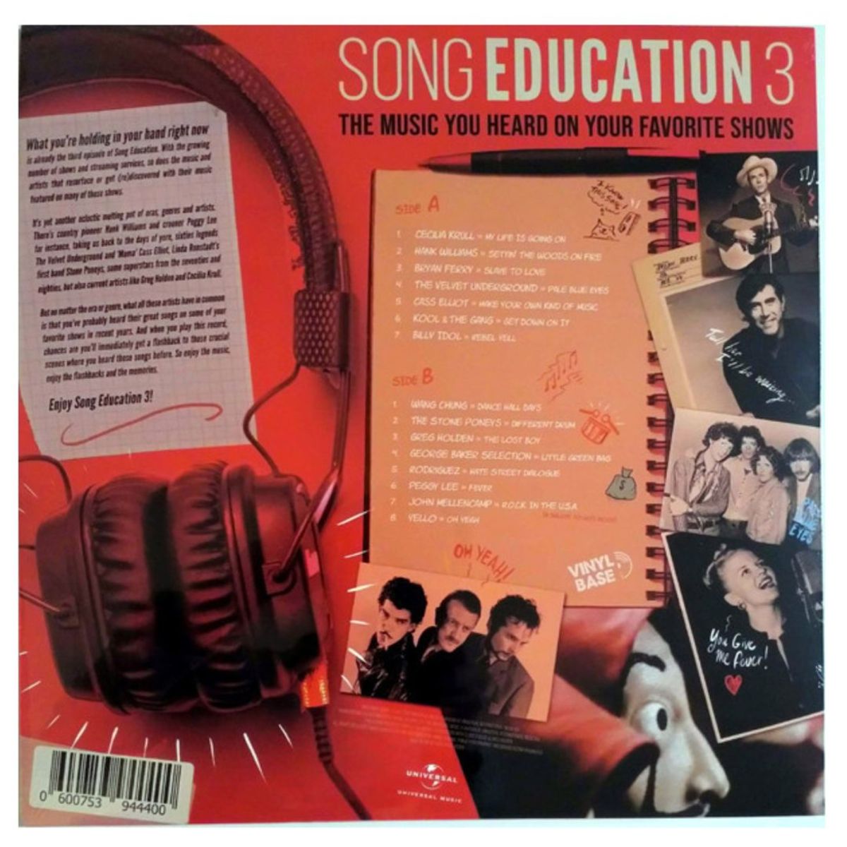 HITWAY MUSIC - SONG EDUCATION - VOL. 3 (WHITE VINYL) - VINILO HITWAY MUSIC