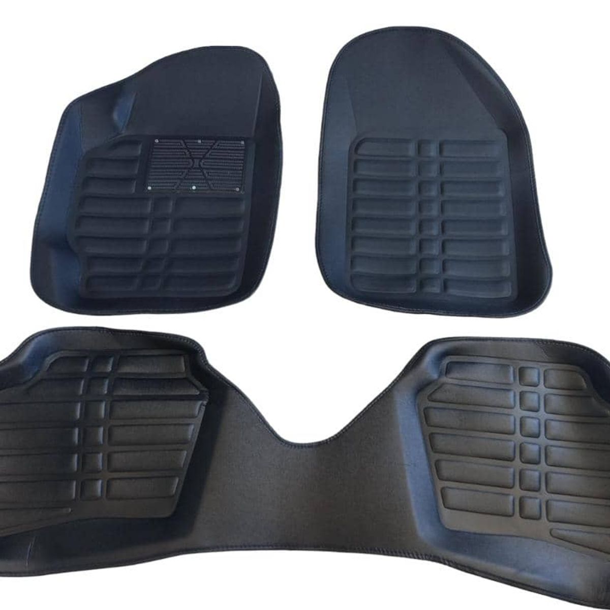 GENERICO - Set alfombras pisos tapetes auto tipo camello 3 piezas