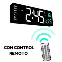 GENERICO - Reloj De Pared Digital Led Grande De 38.7 cm