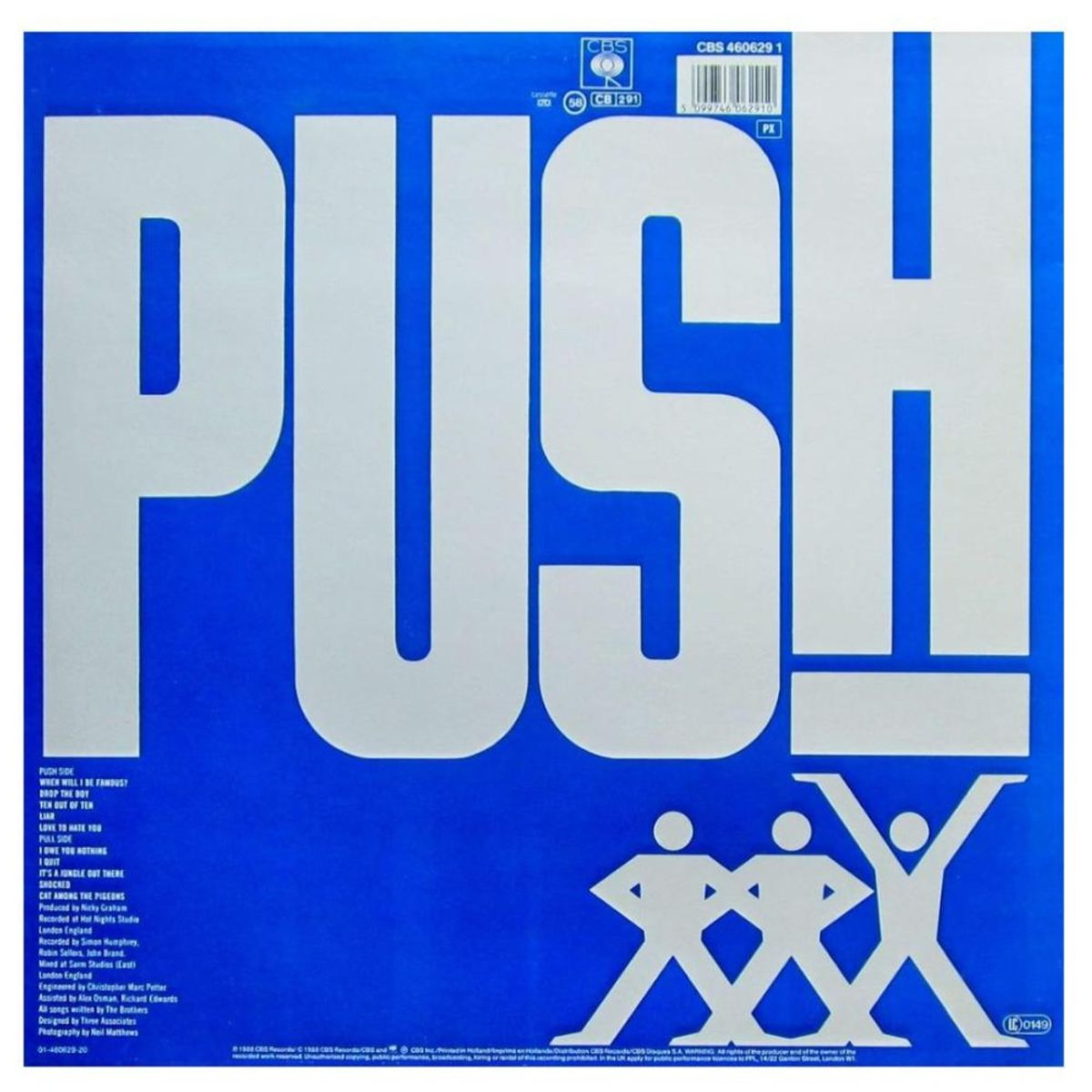 HITWAY MUSIC - BROS - PUSH (TRANSLUCENT BLUE VINYL) - VINILO HITWAY MUSIC