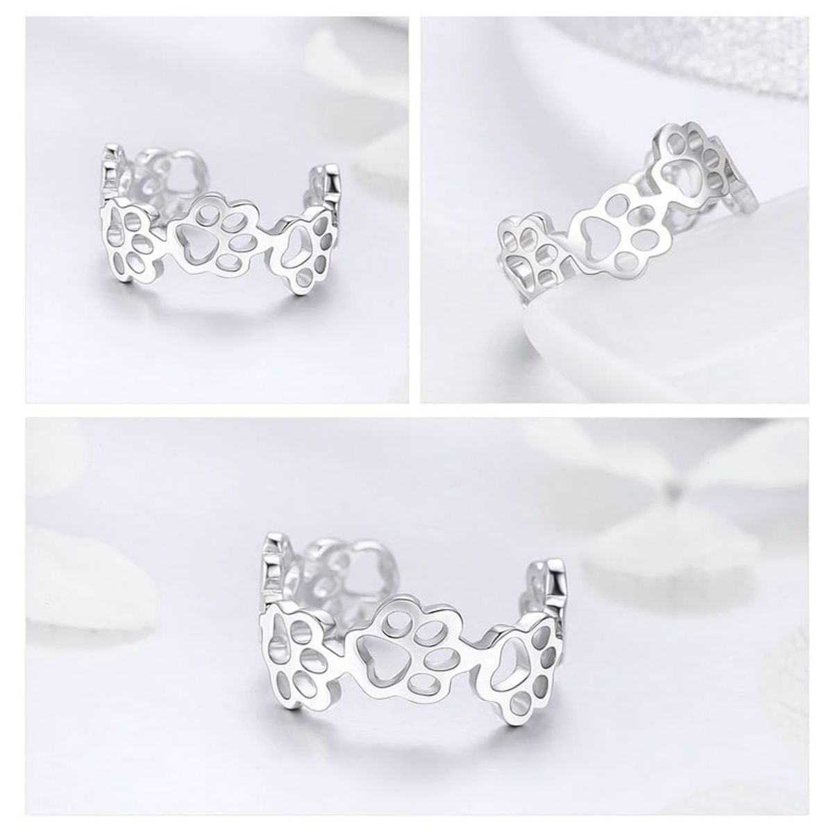 TODOJOYAS - Anillo Plata 925 Patitas Perro