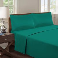 Juego de Sábana 1.5 Plazas 144 Hilos Color Verde GS010